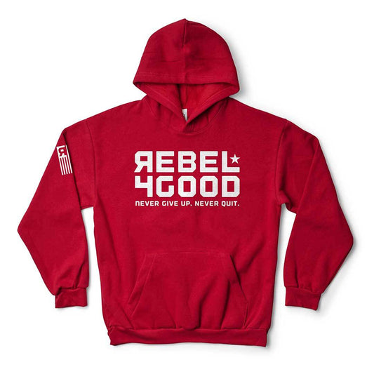 Chloe's Rebel 4 Good USA Cardinal Hoodie