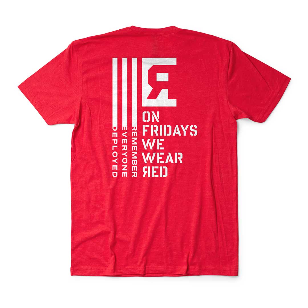 Fridays We Wear Red Unisex Short Sleeve Style 1