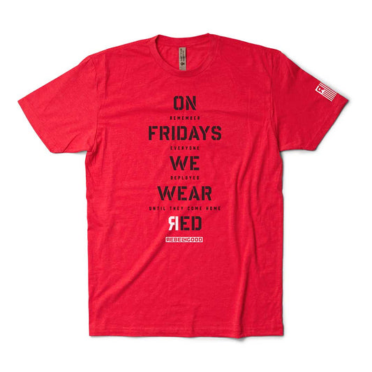 Fridays We Wear Red Unisex Short Sleeve Style 2