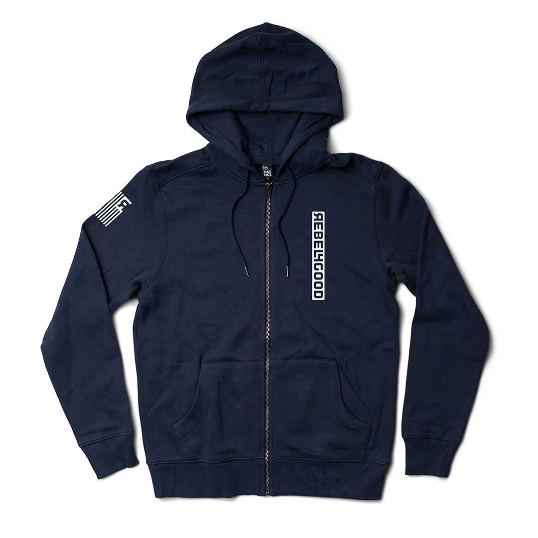 Vertical Logo Unisex Zip Up